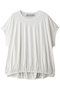 hem gather N/S ノースリーブプルオーバー ミディウミ/MidiUmi off white