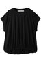 hem gather N/S ノースリーブプルオーバー ミディウミ/MidiUmi black