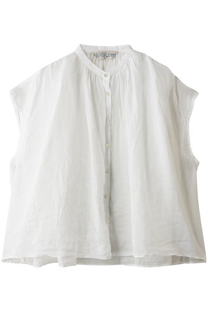 ミディウミ/MidiUmiのramie gather N/S shirt シャツ(110400/110401)