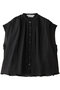 ramie gather N/S shirt シャツ ミディウミ/MidiUmi black