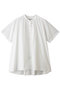 half slv A line shirt シャツ ミディウミ/MidiUmi off white