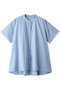 half slv A line shirt シャツ ミディウミ/MidiUmi l.blue