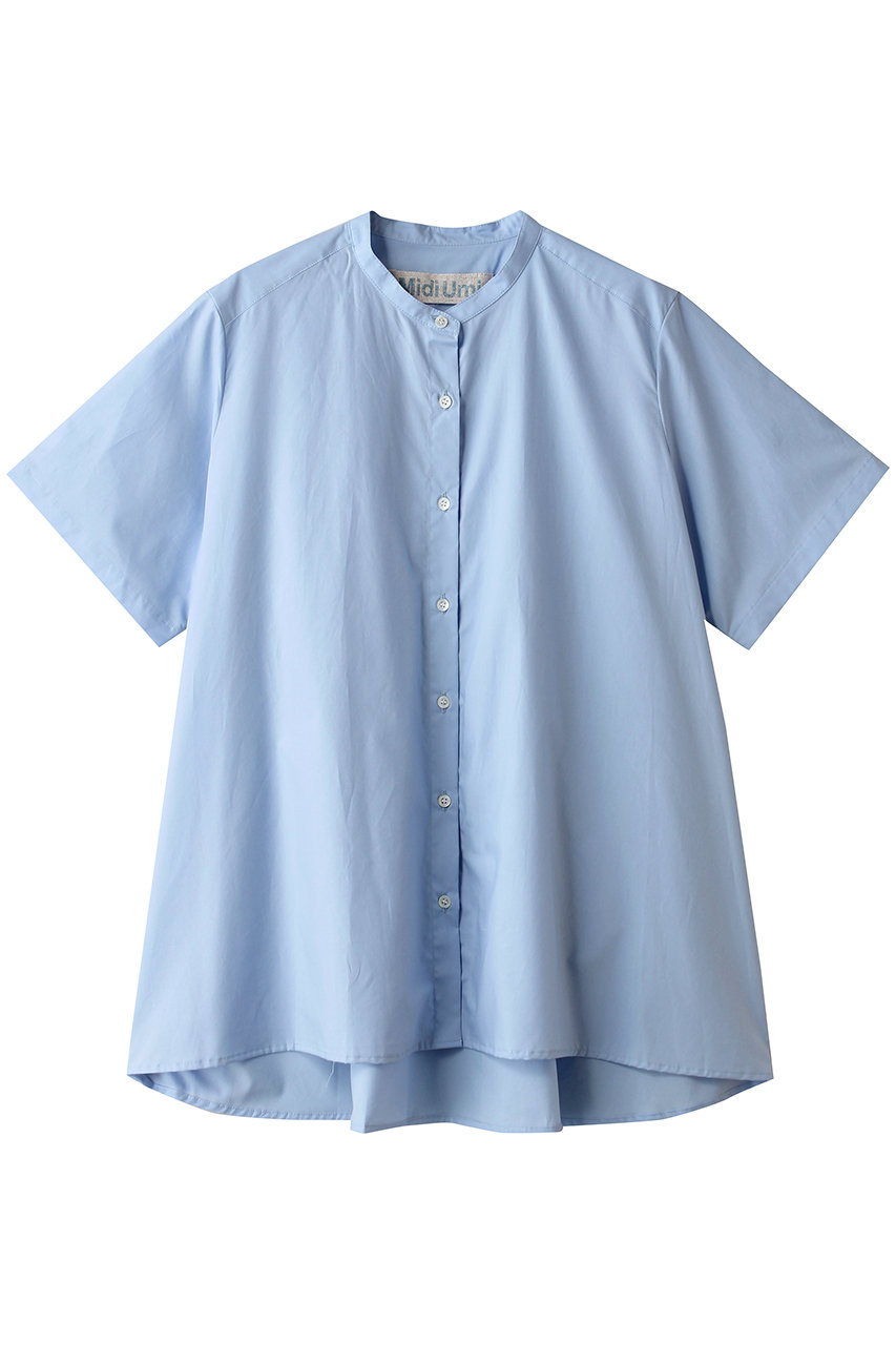 ミディウミ/MidiUmiのhalf slv A line shirt シャツ(l.blue/2-73990462)