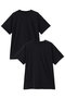 packed half slv T Tシャツ ミディウミ/MidiUmi black