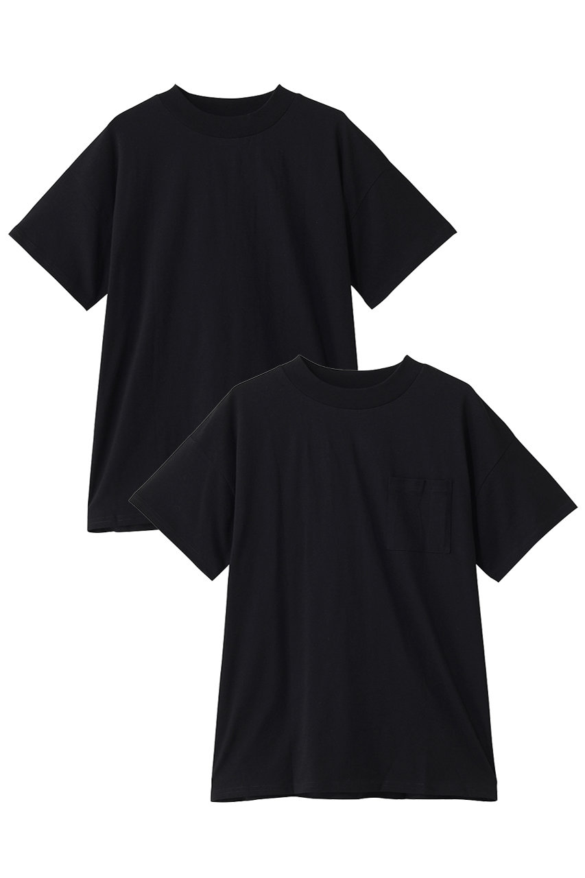ミディウミ/MidiUmiのpacked half slv T Tシャツ(black/1-711000)