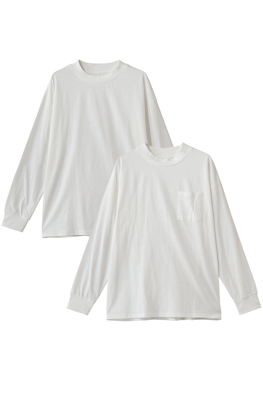 ミディウミ/MidiUmiのpacked long slv T Tシャツ(off white/1-711001)