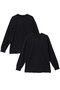 packed long slv T Tシャツ ミディウミ/MidiUmi black
