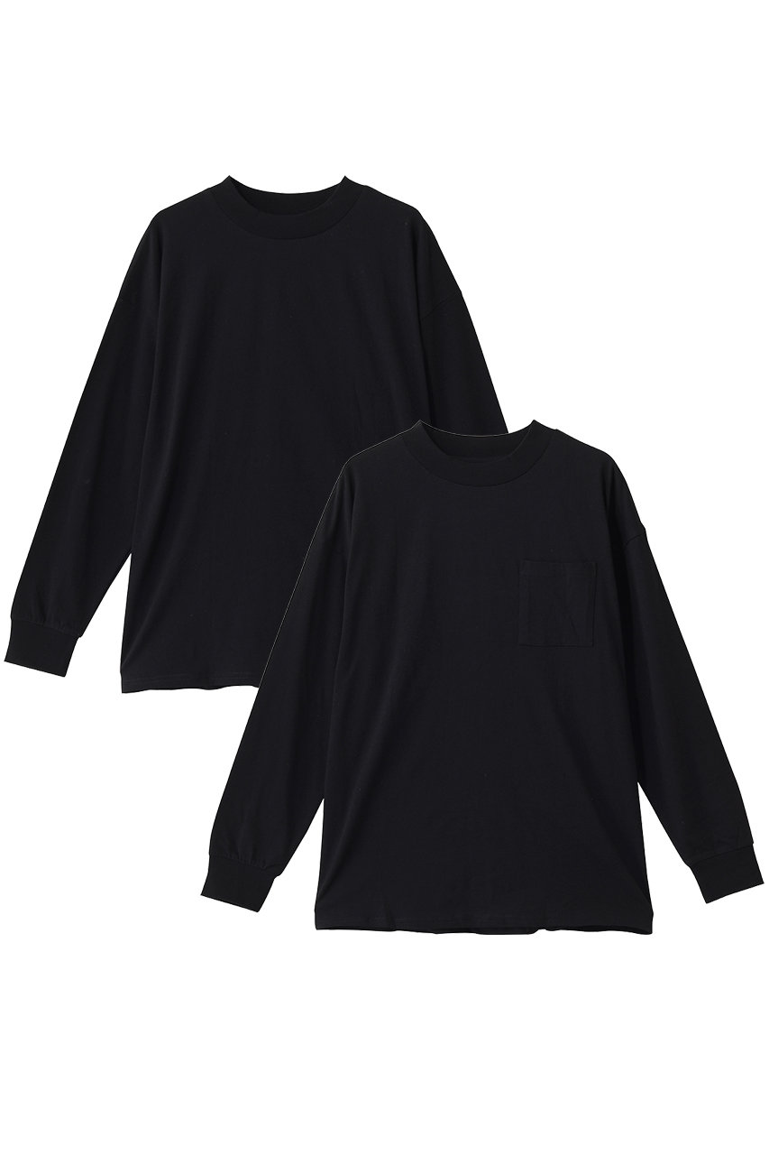 ミディウミ/MidiUmiのpacked long slv T Tシャツ(black/1-711001)