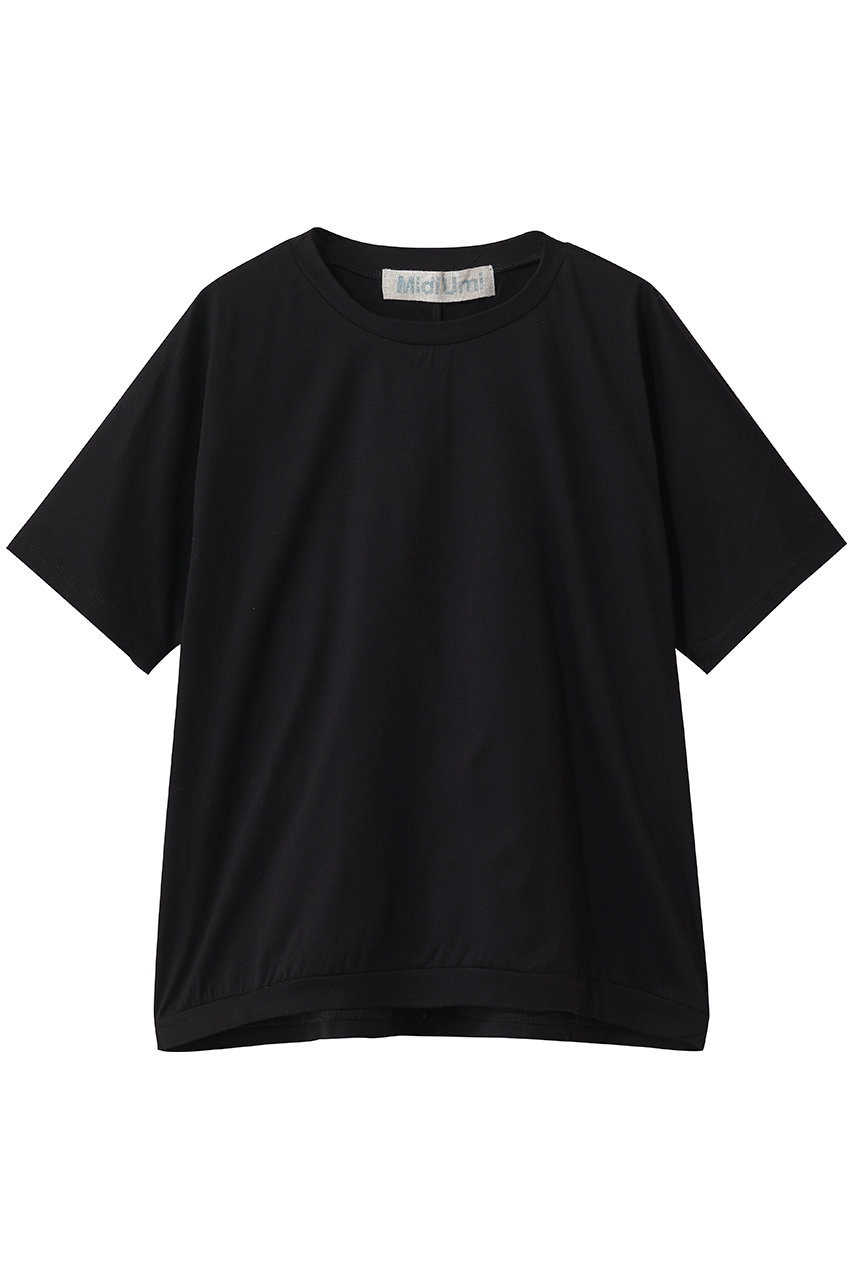 ミディウミ/MidiUmiのgathered dolman slv PO プルオーバー(black/2-719769)