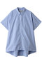 h/s patterned wide long shirt シャツ ミディウミ/MidiUmi l.blue