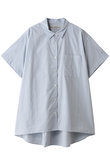 h/s patterned wide long shirt シャツ