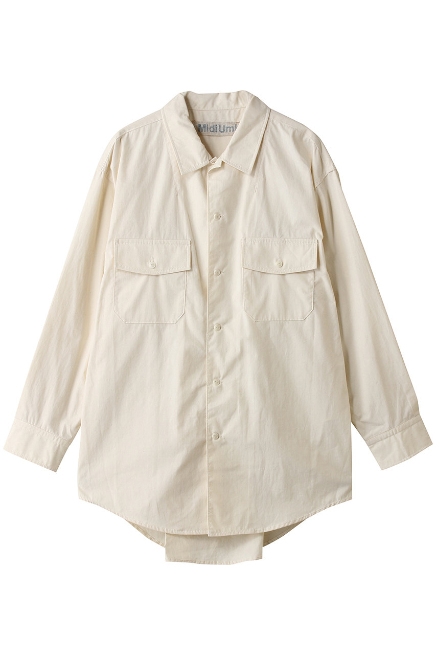 ミディウミ/MidiUmiのSOIL work shirt シャツ(ivory/2-739887)