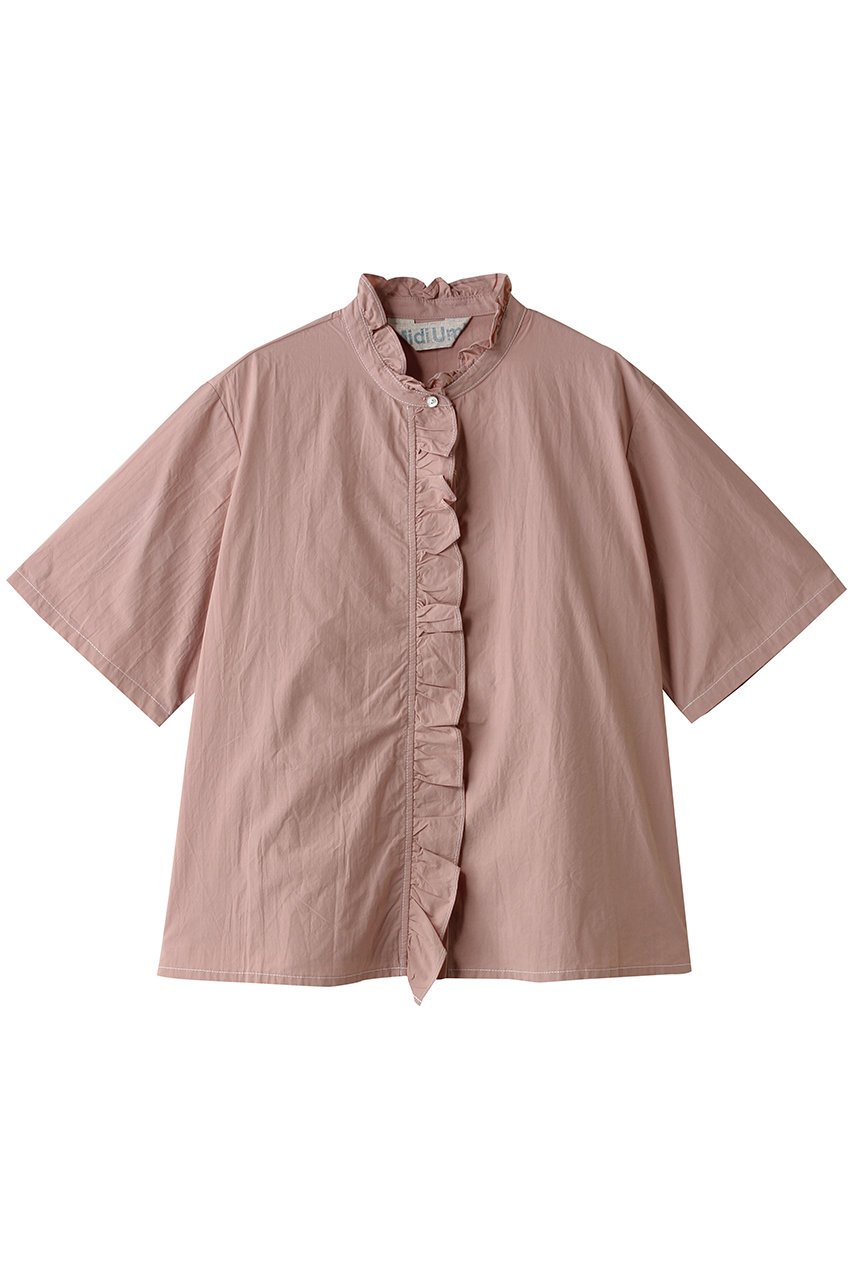 ミディウミ/MidiUmiのh/s frill short shirt シャツ(s.pink/2-739906A)