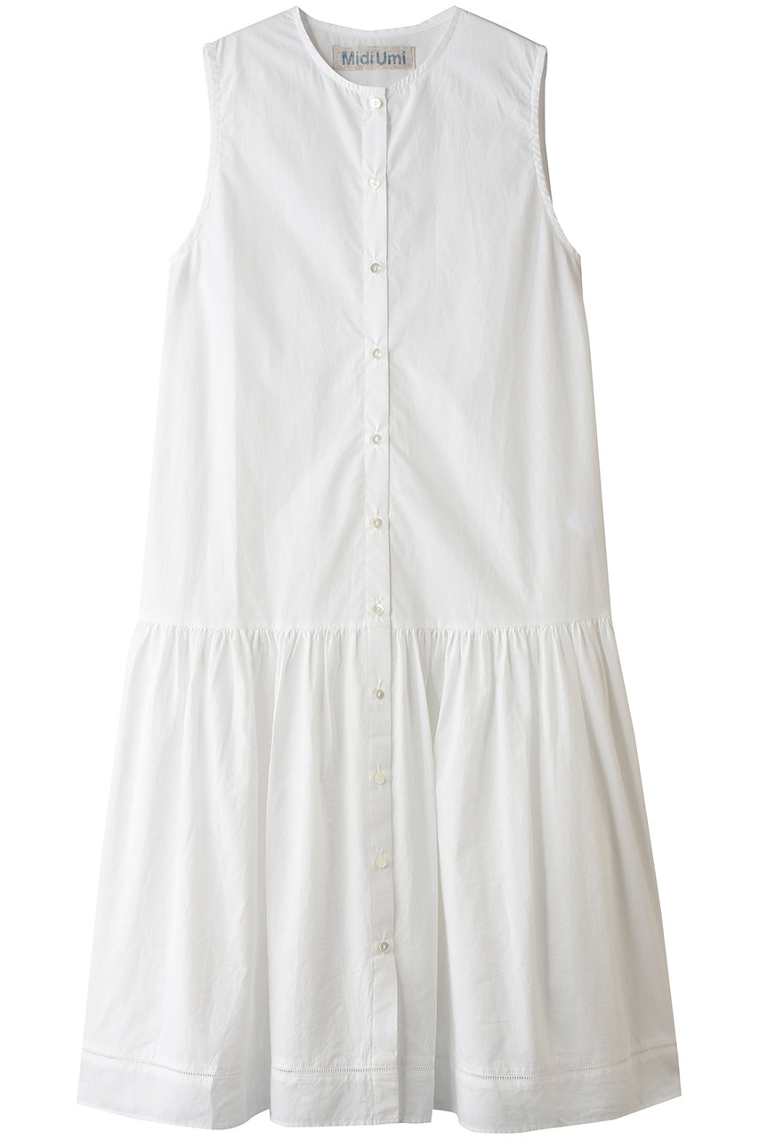 ミディウミ/MidiUmiのlace no sleeve OP ワンピース(off white/2-759903)