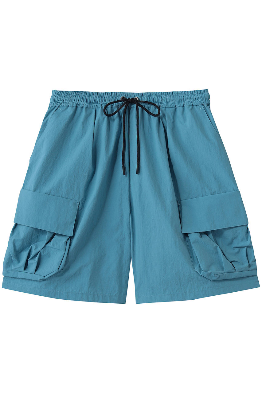 ミディウミ/MidiUmiのnylon side pocket half PT パンツ(l.blue/2-760006)