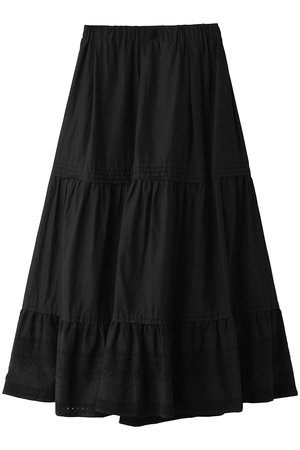 ミディウミ/MidiUmiのhem lace tiered SK スカート(110700/110703)