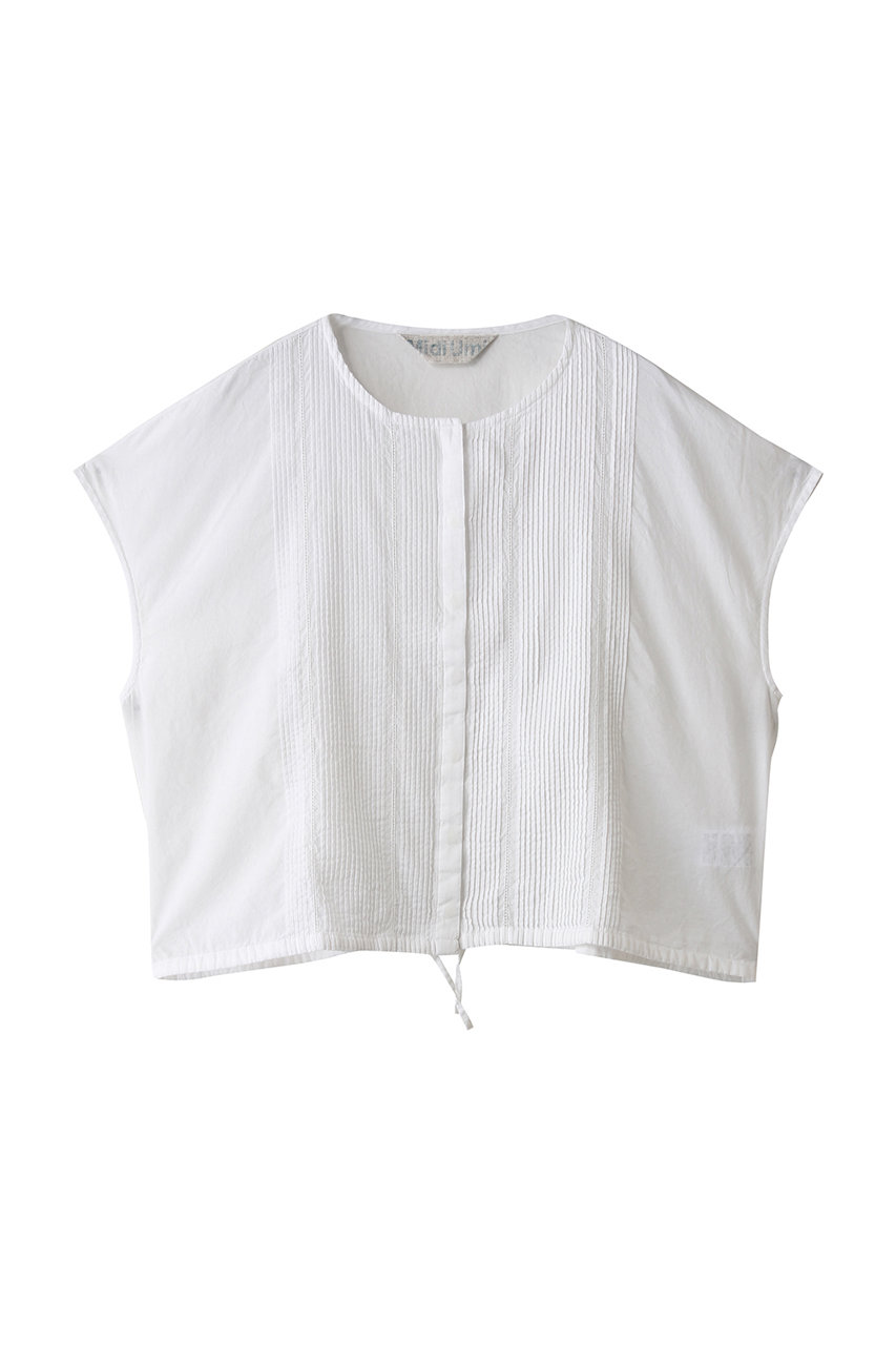 ミディウミ/MidiUmiのpin tuck N/S shirt シャツ(off white/2-730176)