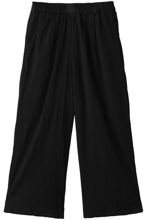 ミディウミ/MidiUmiのstriped crepe wide easy PT パンツ(110600/110601)