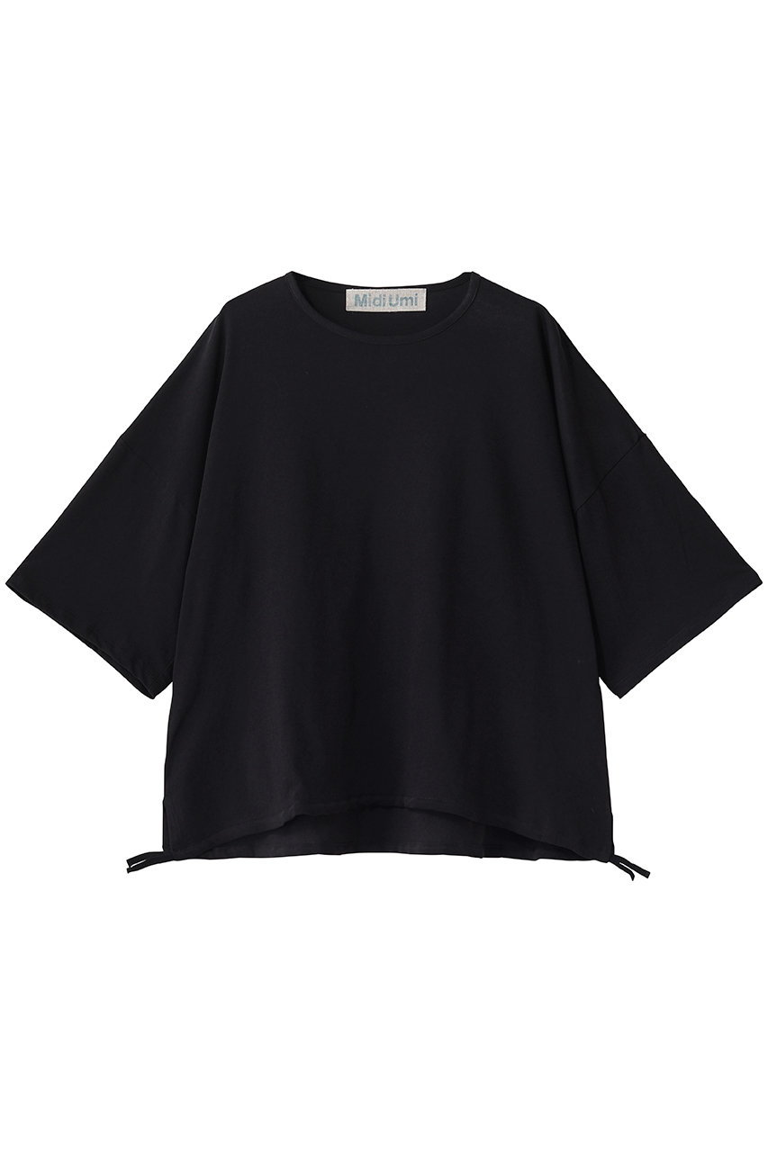 ミディウミ/MidiUmiのh/s drawstring PO プルオーバー(black/2-710240)