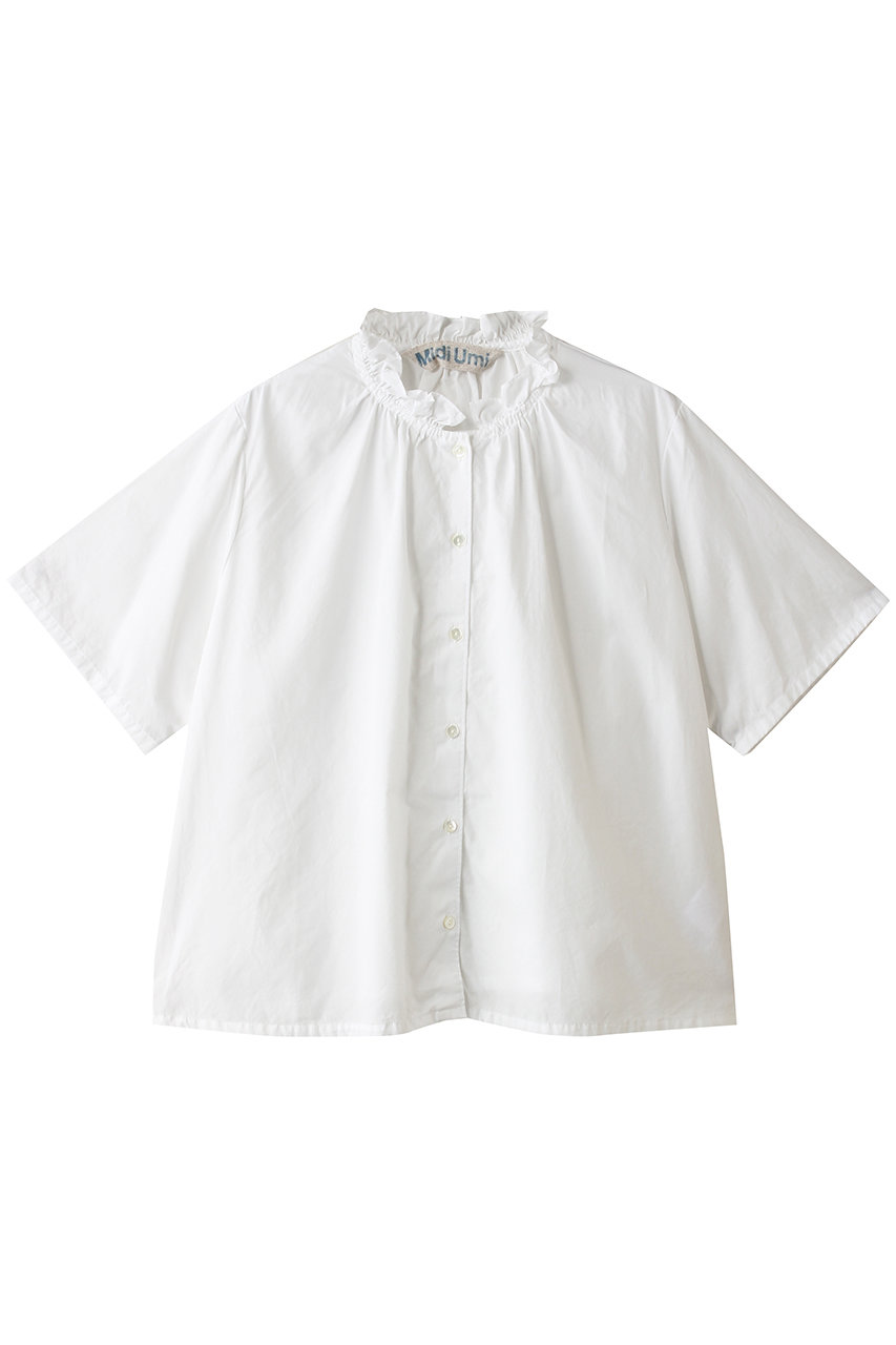ミディウミ/MidiUmiのchambray frill shirt シャツ(off whiteC/2-73976662)