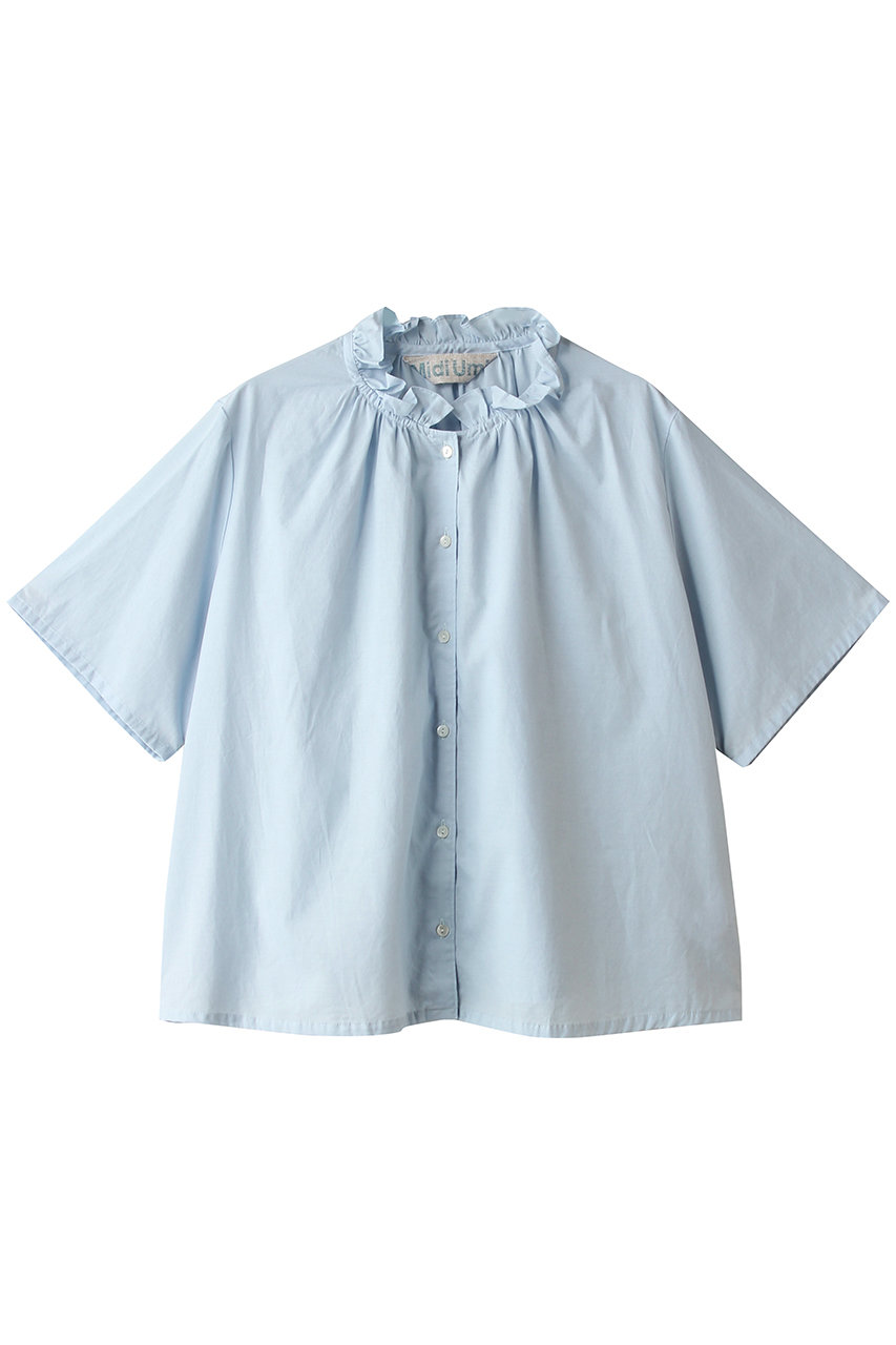 ミディウミ/MidiUmiのchambray frill shirt シャツ(l.blueC/2-73976662)