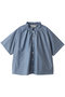 chambray frill shirt シャツ ミディウミ/MidiUmi navyC