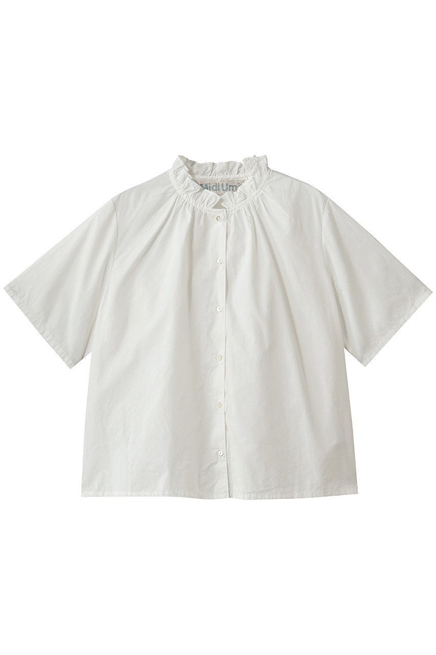 ミディウミ/MidiUmiのchambray frill shirt シャツ(off white/2-73976662)