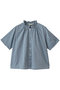 chambray frill shirt シャツ ミディウミ/MidiUmi blueB