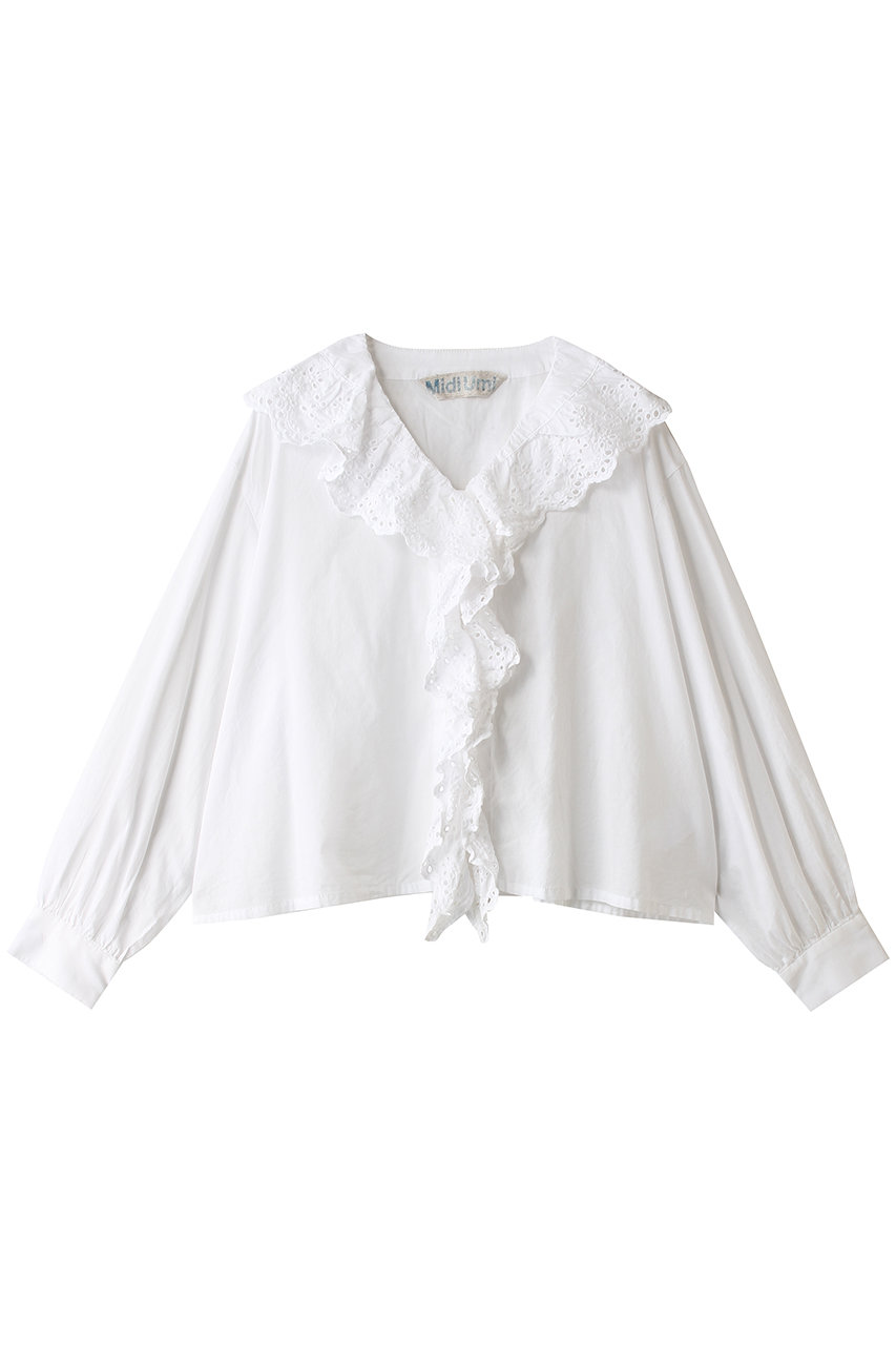 ミディウミ/MidiUmiのfront raffle shirt シャツ(off white/2-730232)