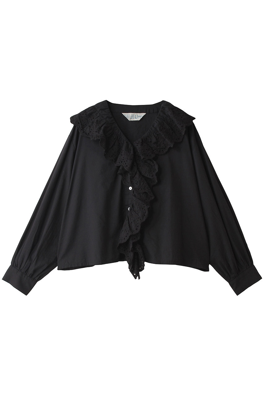 ミディウミ/MidiUmiのfront raffle shirt シャツ(black/2-730232)
