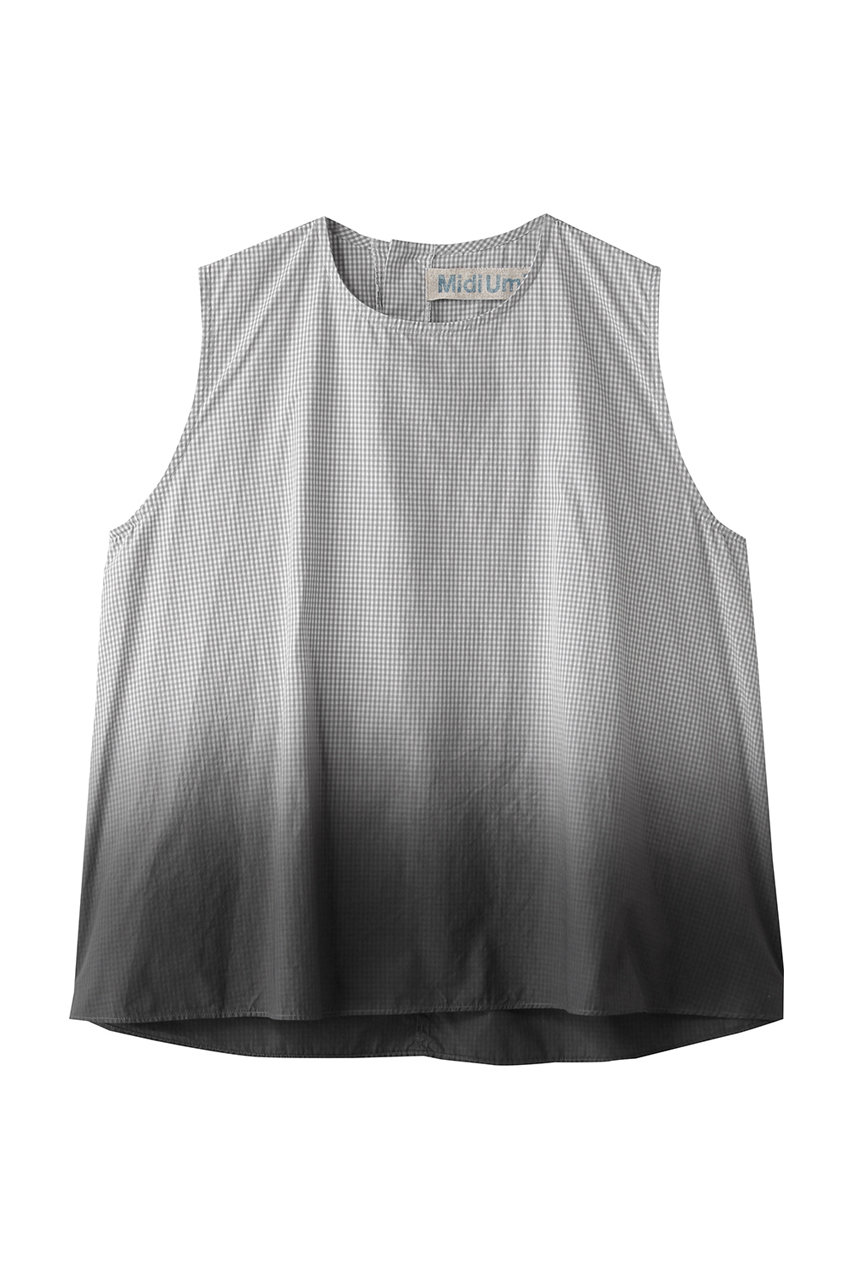 ミディウミ/MidiUmiのgradation dye N/S shirt シャツ(gray/2-730214)