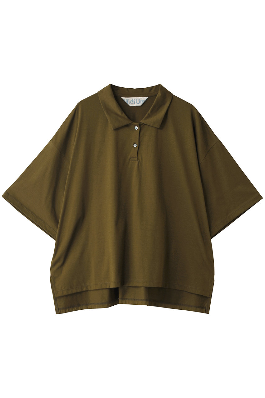 ミディウミ/MidiUmiのwide polo PO プルオーバー(brown/2-710058)