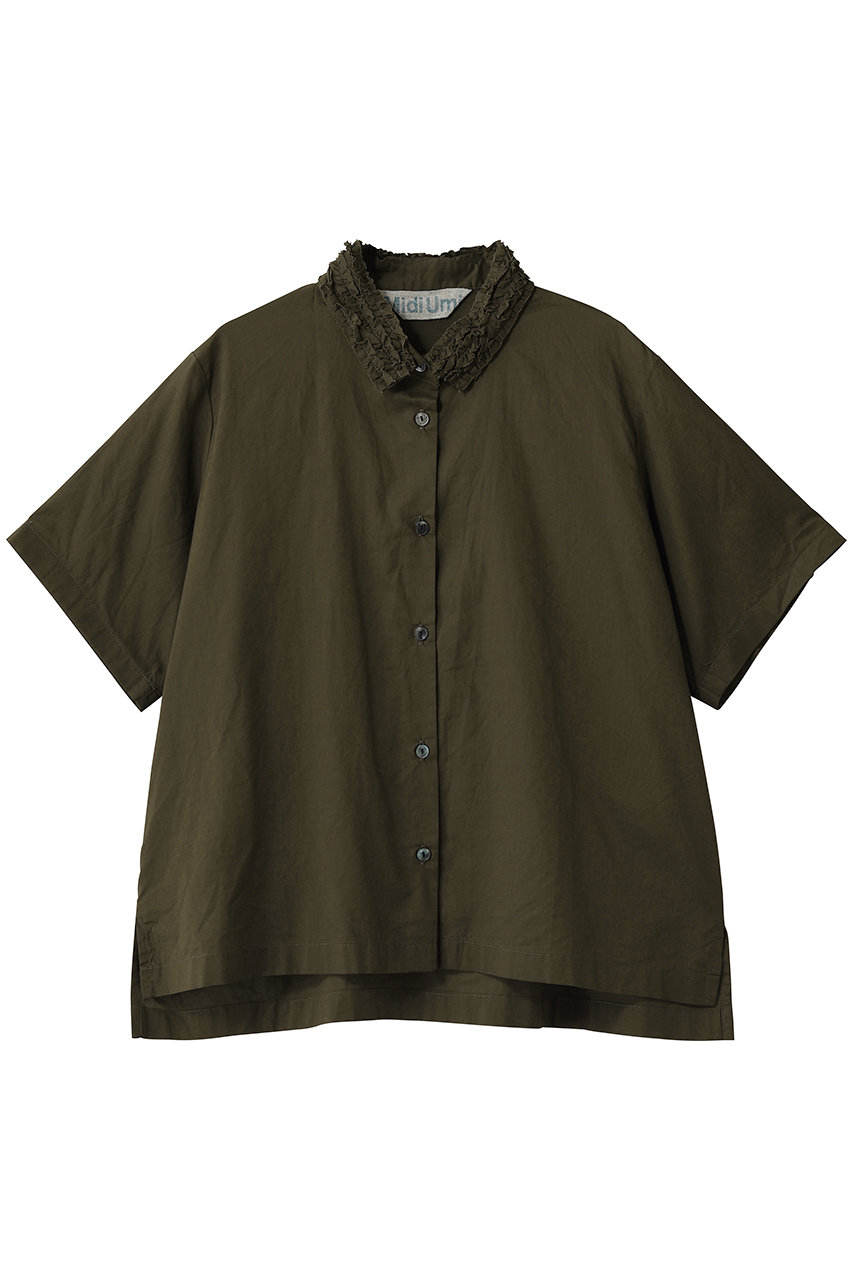 ミディウミ/MidiUmiのfrill collar shirt シャツ(brown/2-730226)