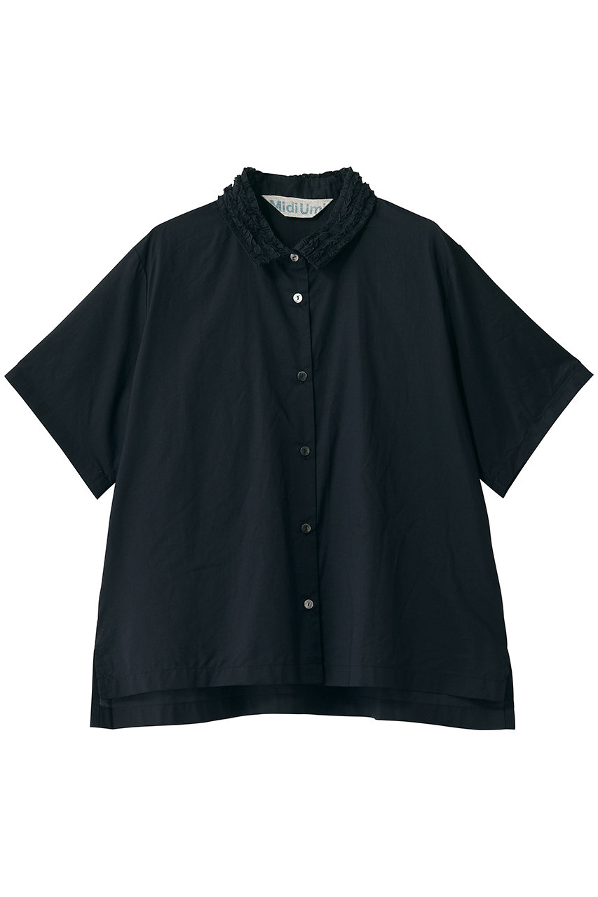ミディウミ/MidiUmiのfrill collar shirt シャツ(navy/2-730226)