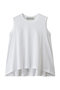 crew neck  n/s  flare tank top トップ ミディウミ/MidiUmi off white
