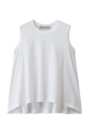 ミディウミ/MidiUmiのcrew neck  n/s  flare tank top トップ(110100/110101)