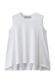 crew neck  n/s  flare tank top トップ