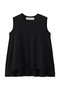 crew neck  n/s  flare tank top トップ ミディウミ/MidiUmi black