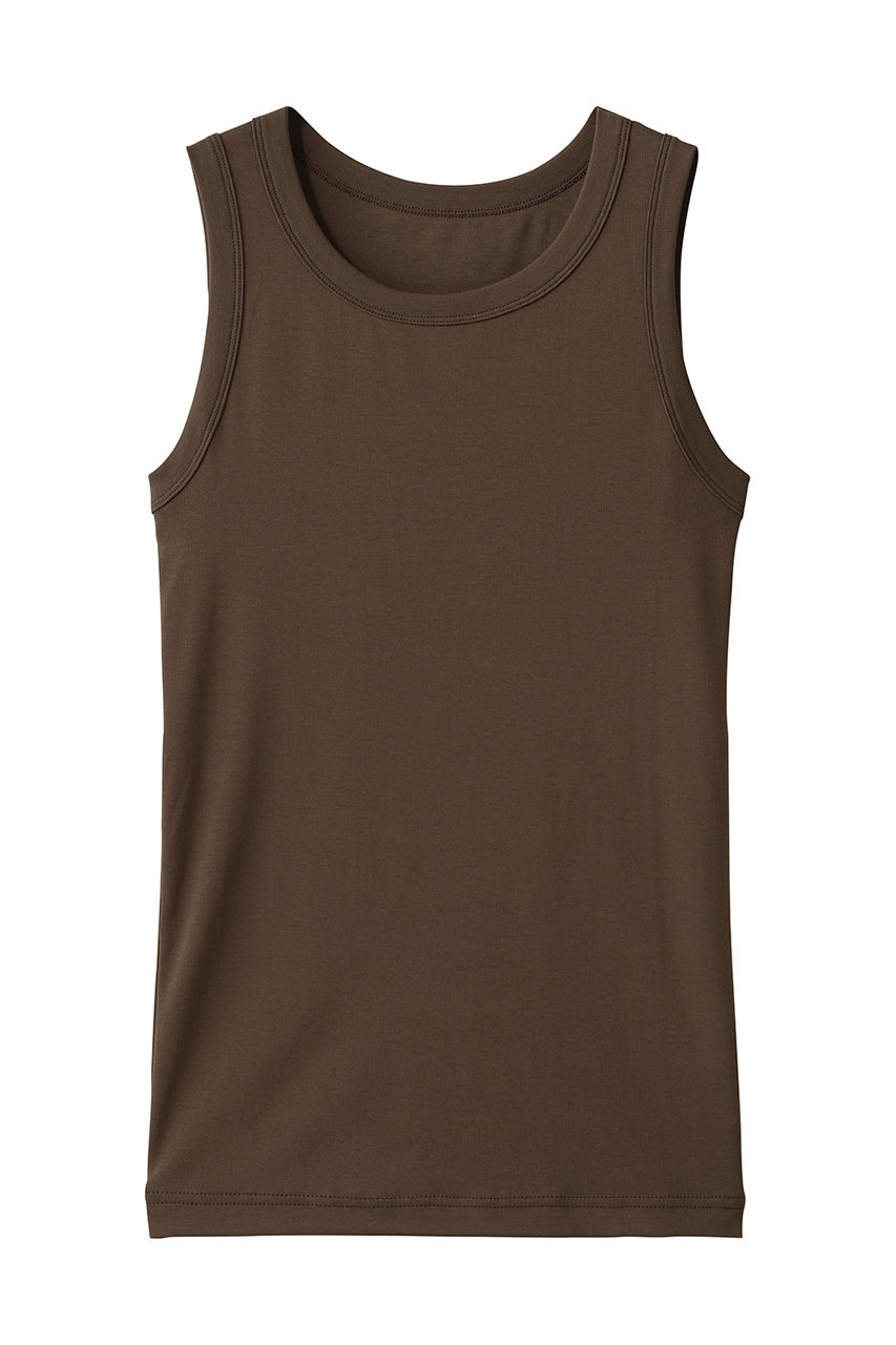 ミディウミ/MidiUmiのbasic tank top トップ(brown/2-71989563)
