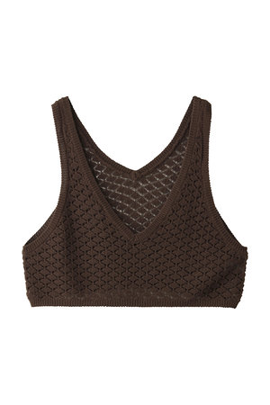 ミディウミ/MidiUmiのmesh bustier vest ベスト