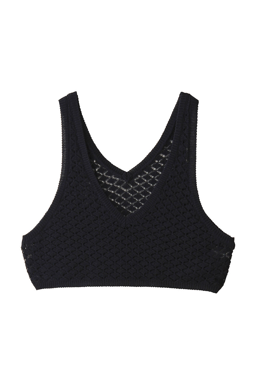 ミディウミ/MidiUmiのmesh bustier vest ベスト(navy/2-720069)