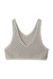 mesh bustier vest ベスト ミディウミ/MidiUmi gray