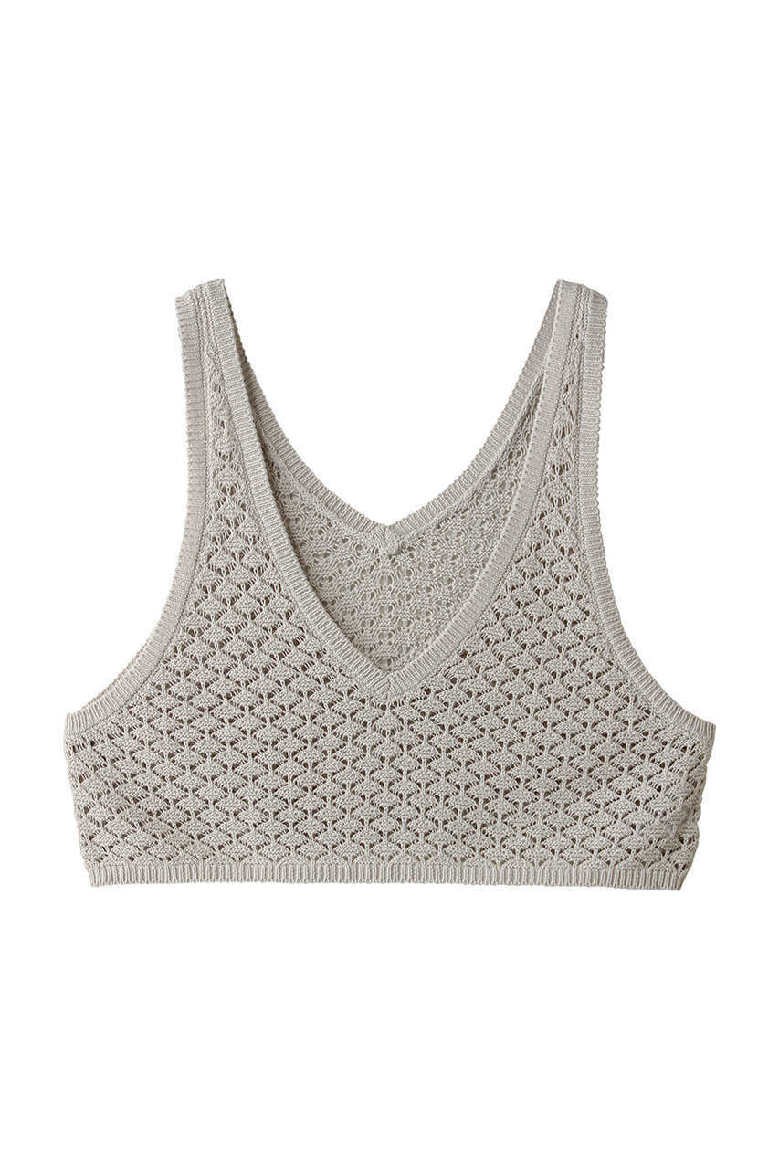 ミディウミ/MidiUmiのmesh bustier vest ベスト(gray/2-720069)