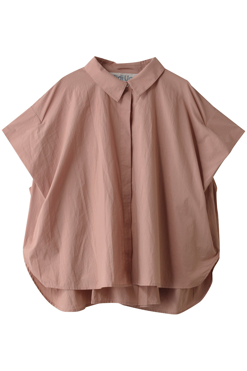 ミディウミ/MidiUmiのfrench slv wide shirt シャツ(pink/2-730060)
