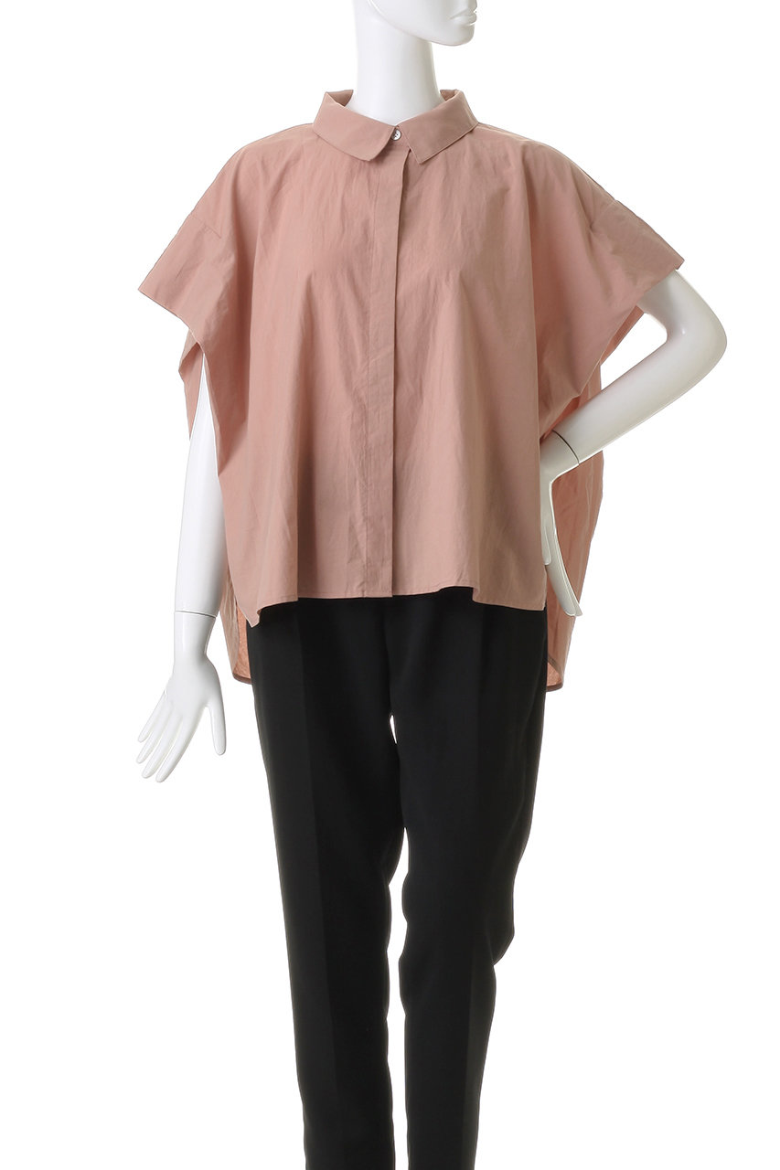 MidiUmi(ミディウミ)｜french slv wide shirt シャツ/pink の通販