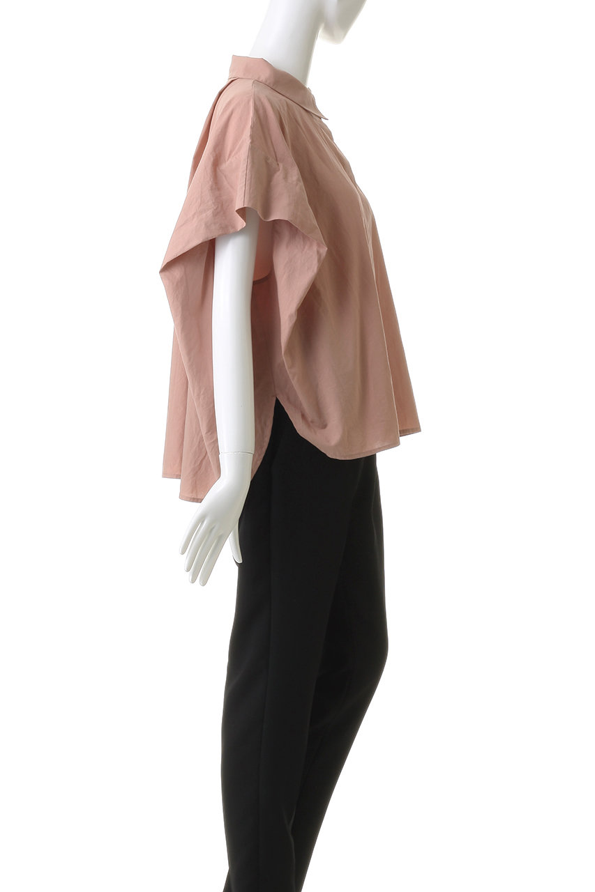 MidiUmi(ミディウミ)｜french slv wide shirt シャツ/pink の通販