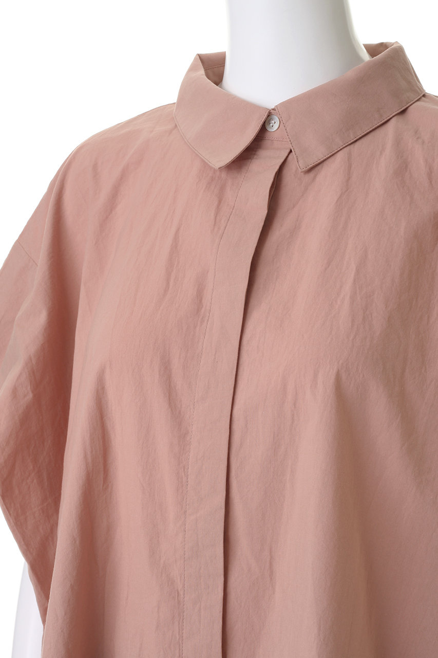 MidiUmi(ミディウミ)｜french slv wide shirt シャツ/pink の通販