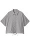 h/s balloon shirt シャツ ミディウミ/MidiUmi gray