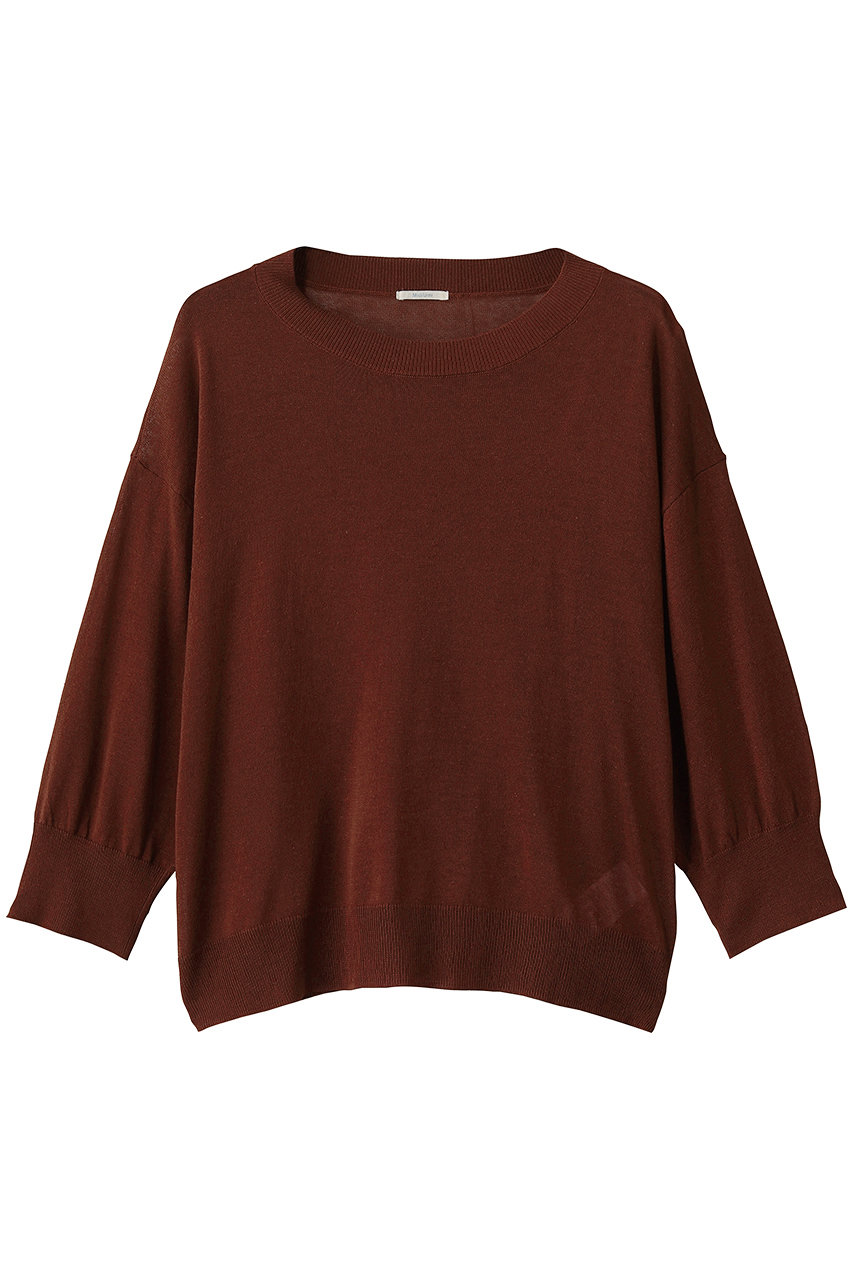 ミディウミ/MidiUmiのsheer knit PO プルオーバー(orange/2-720064)