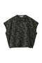 flower print scarflike shirt シャツ ミディウミ/MidiUmi black